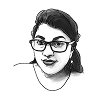 l'équipe PYX4 - portrait en dessin de Supriya Nirsimloo